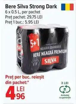 Carrefour Bere Silva Strong Dark Ofertă