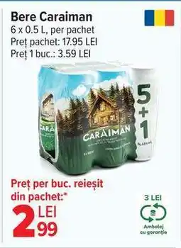 Carrefour Bere Caraiman Ofertă