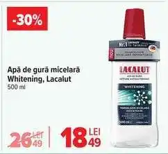 Carrefour Apă de gură micelară Whitening, Lacalut Ofertă