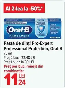 Carrefour Pastă de dinți Pro-Expert Professional Protection, Oral-B Ofertă