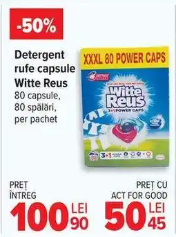 Carrefour Detergent rufe capsule Witte Reus Ofertă
