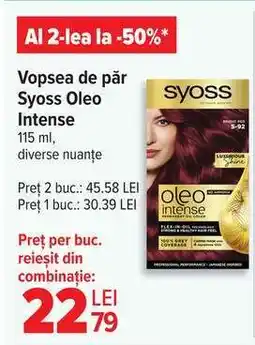 Carrefour Vopsea de păr Syoss Oleo Intense Ofertă