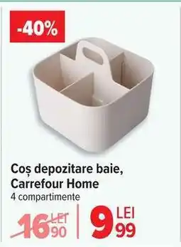 Carrefour Coș depozitare baie, Carrefour Home Ofertă