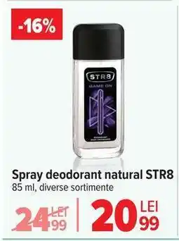 Carrefour Spray deodorant natural STR8 Ofertă