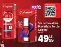Carrefour Ser pentru albire Max White Purple Colgate Ofertă