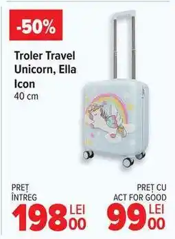 Carrefour Troler Travel Unicorn, Ella Icon Ofertă