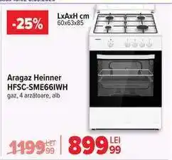 Carrefour Aragaz Heinner HFSC-SME66IWH Ofertă