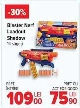 Carrefour Blaster Nerf Loadout Shadow Ofertă