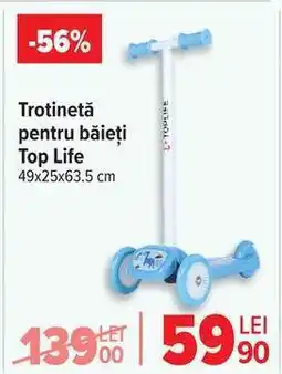 Carrefour Trotinetă pentru băieți Top Life Ofertă