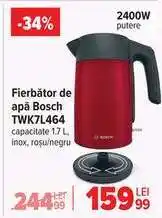 Carrefour Fierbător de apă Bosch TWK7L464 Ofertă