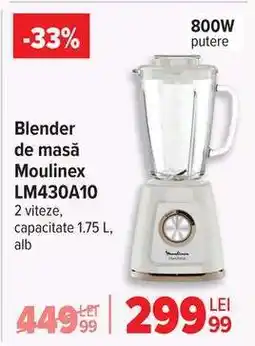 Carrefour Blender de masă MOULINEX LM430A10 Ofertă