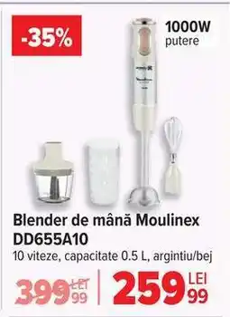 Carrefour Blender de mână MOULINEX DD655A10 Ofertă