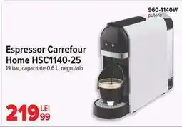 Carrefour Espressor Carrefour Home HSC1140-25 Ofertă