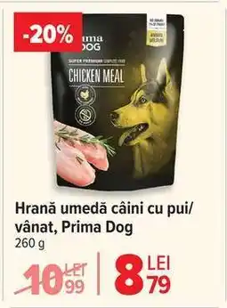 Carrefour Hrană umedă câini cu pui/vânat, Prima Dog Ofertă