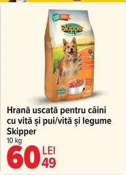 Carrefour Hrană uscată pentru câini cu vită și pui/vită și legume Skipper Ofertă