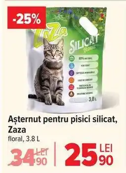 Carrefour Așternut pentru pisici silicat Zaza Ofertă