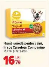 Carrefour Hrană umedă pentru câini, în sos Carrefour Companino Ofertă
