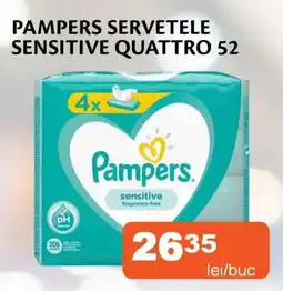 Unicarm Pampers servetele sensitive quattro 52 Ofertă