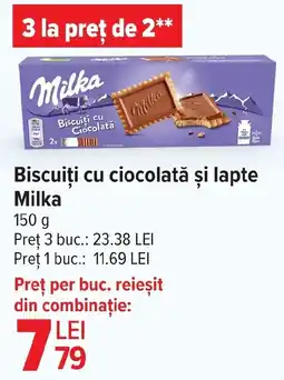 Carrefour Market Biscuiți cu ciocolată și lapte Milka Ofertă