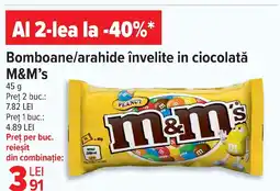 Carrefour Market Bomboane/arahide învelite in ciocolatăǎ M&M's Ofertă