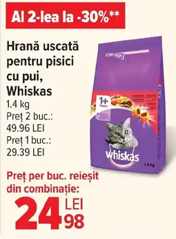 Carrefour Market Hrană uscată pentru pisici cu pui, Whiskas Ofertă