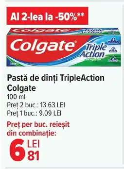 Carrefour Market Pastă de dinți TripleAction Colgate Ofertă