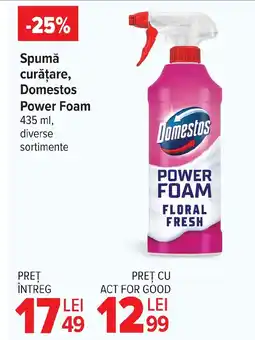 Carrefour Market Spumǎ curăţare, Domestos Power Foam Ofertă