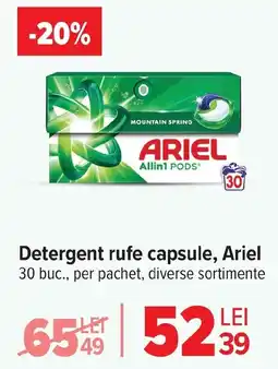 Carrefour Market Detergent rufe capsule, Ariel Ofertă