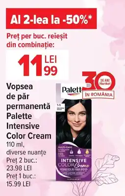 Carrefour Market Vopsea de păr permanentă Palette Intensive Color Cream Ofertă