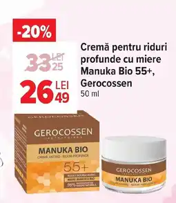 Carrefour Market Cremă pentru riduri profunde cu miere Manuka Bio 55+, Gerocossen Ofertă
