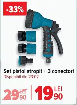 Carrefour Market Set pistol stropit + 3 conectori Ofertă