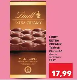 Kaufland LINDT EXTRA CREAMY Ofertă