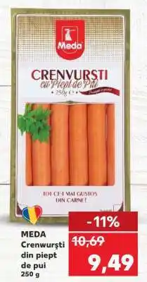 Kaufland MEDA Crenwurşti din piept de pui Ofertă