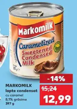 Kaufland MARKOMILK Lapte condensat Ofertă