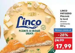 Kaufland LINCO PATISERO Plăcintă la tavă Ofertă