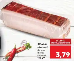 Kaufland Slănină afumată de porc Iberico cu șorici Ofertă