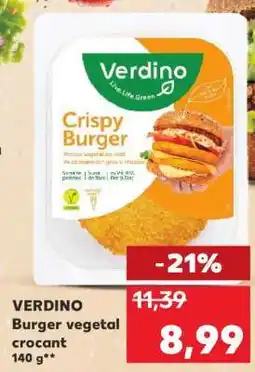 Kaufland VERDINO Burger vegetal crocant 140 g Ofertă