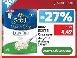 Kaufland RISO SCOTTI Orez ușor de gătit thai lung Ofertă