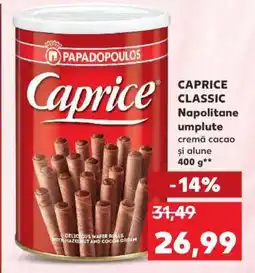 Kaufland CAPRICE CLASSIC Napolitane Umplute Ofertă