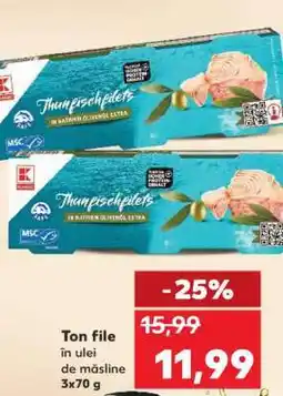 Kaufland Ton file în ulei de măsline Ofertă