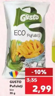 Kaufland GUSTO Pufuleti bio 35 g Ofertă