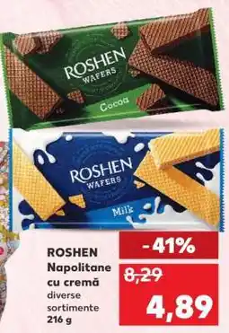 Kaufland ROSHEN Napolitane cu cremă Ofertă