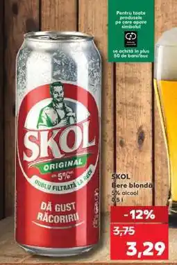 Kaufland SKOL Bere blondă Ofertă