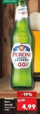 Kaufland PERONI Bere blondă Fără alcool 0,33 l Ofertă