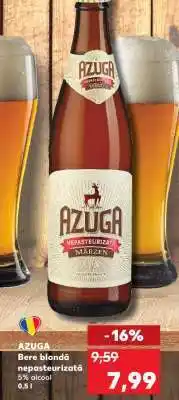 Kaufland AZUGA Bere blondă nepasteurizată Ofertă