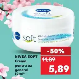 Kaufland NIVEA Soft Ofertă