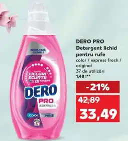 Kaufland DERO PRO Detergent lichid pentru rufe Ofertă