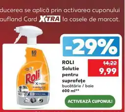 Kaufland ROLI Solutie pentru suprafete bucatarie / baie 600 ml Ofertă