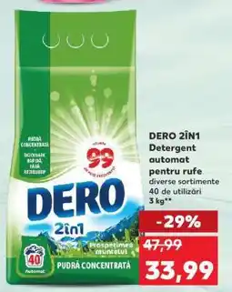 Kaufland DERO 2ÎN1 Detergent automat pentru rufe Ofertă