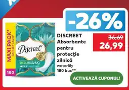 Kaufland DISCREET Absorbante pentru protecție zilnică waterlily Ofertă